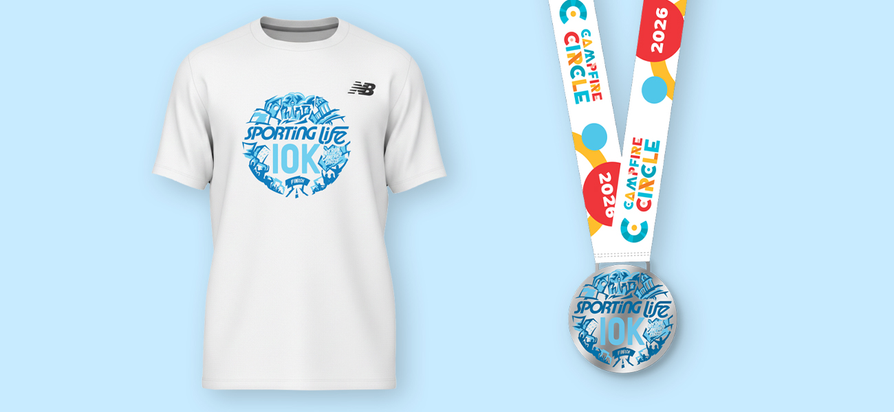 Sporting Life 10K 2026 Runner Shirt & Finisher Medal